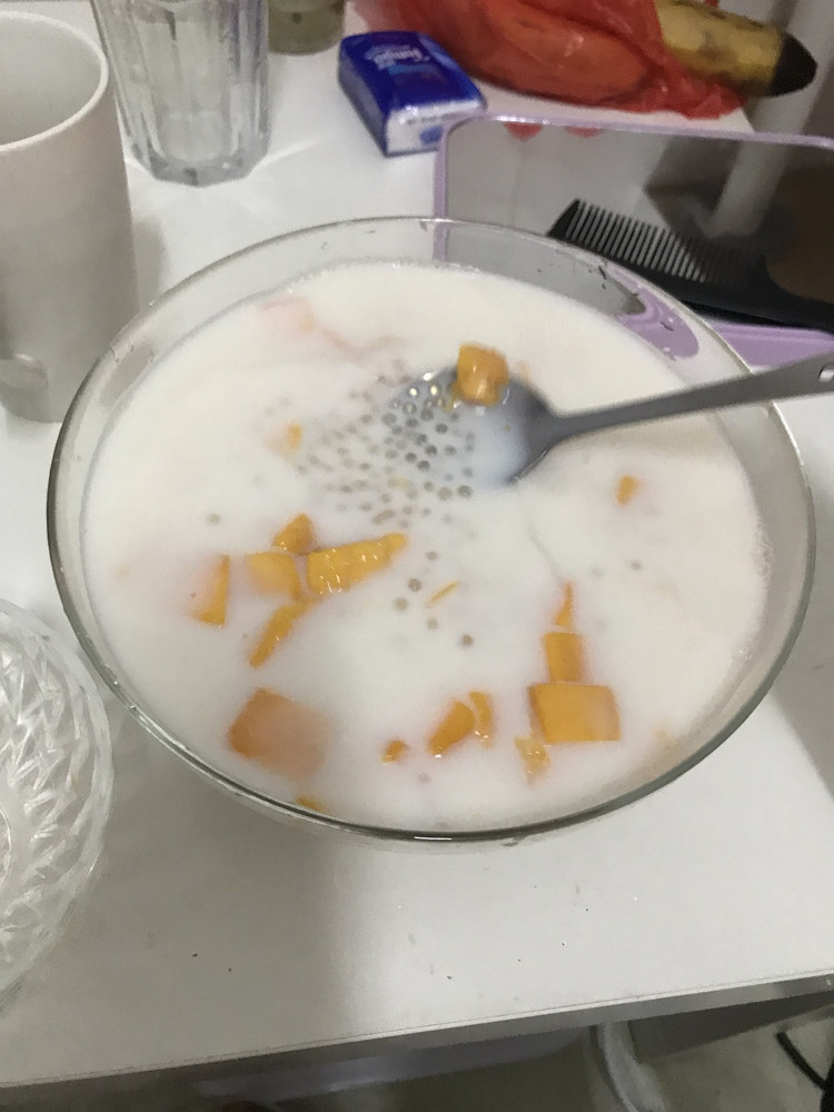芒果西米露的做法