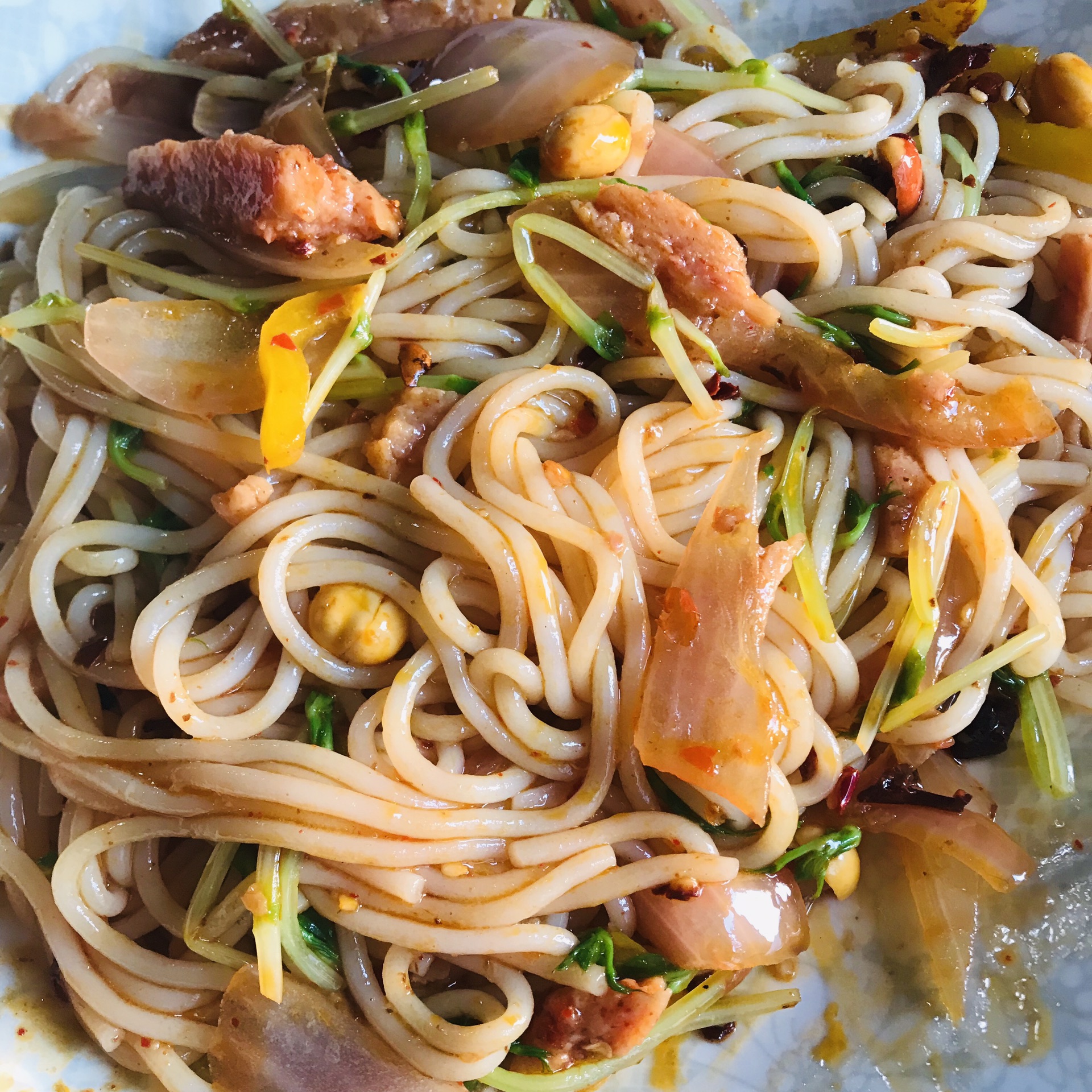 Fried Jiangxi rice noodles with shredded meat