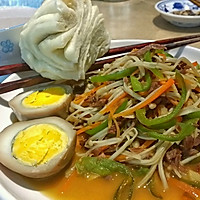 金针菇青椒炒牛肉的做法图解5