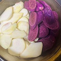 芋泥紫薯烤蛋奶的做法图解1