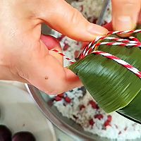 #包个粽子过端午#豆沙四角粽的做法图解6