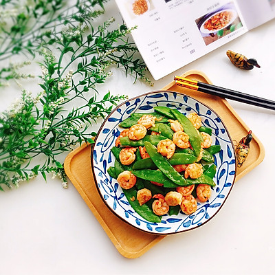 荷兰豆炒虾仁
