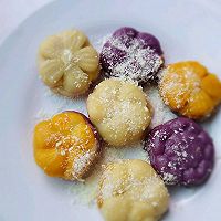 紫薯红薯南瓜糯米凉糕的做法图解7