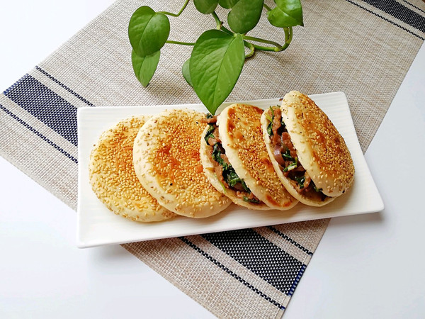 烧饼夹烤肉