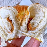 #四季宝蓝小罐#一次发酵松软可口毛线球芝麻酱面包的做法图解15
