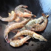 茼蒿炒海虾的做法图解6