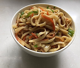 三丝炒面的做法
