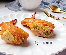 鸡翅包饭的做法