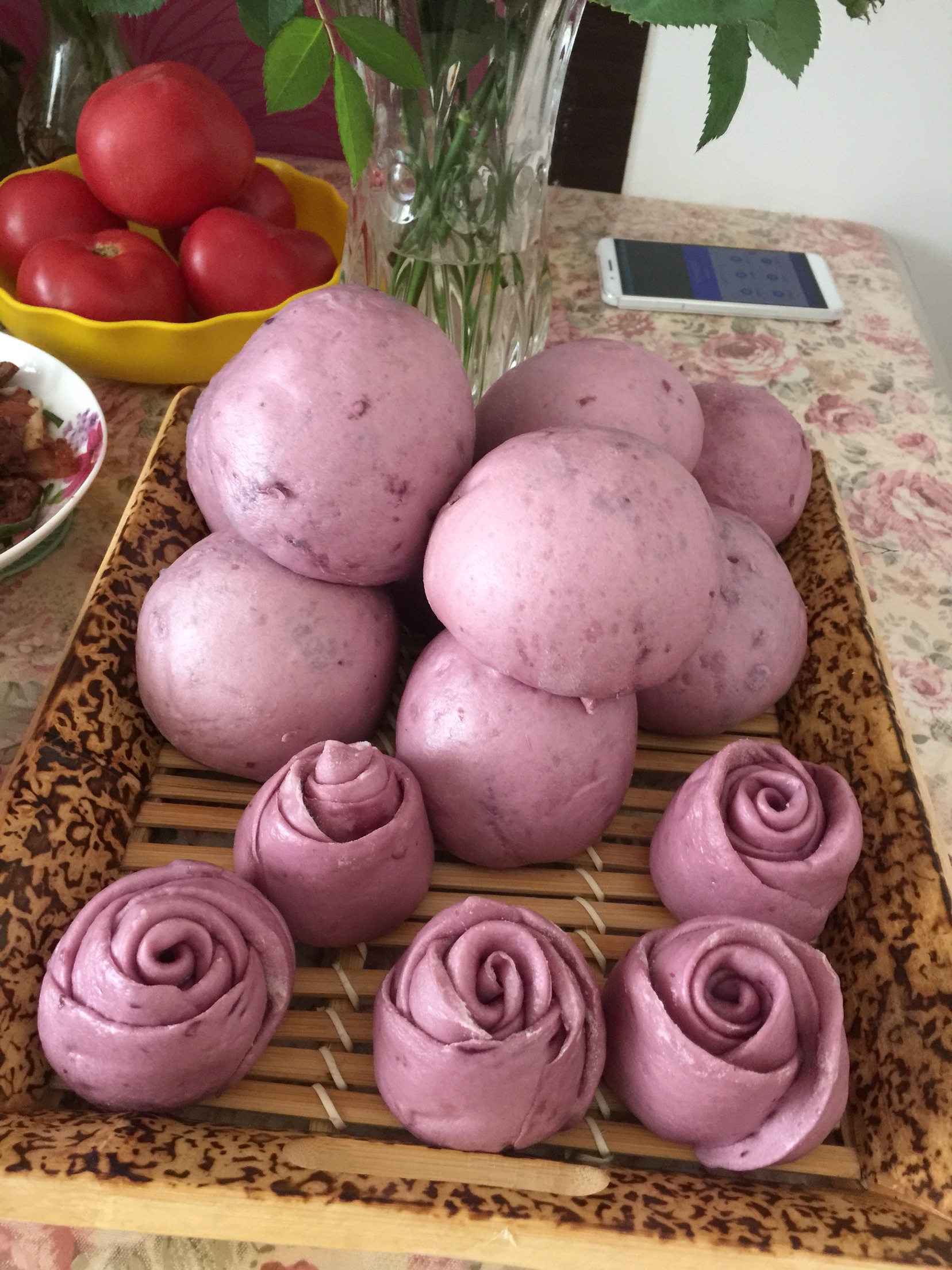 【紫薯玫瑰花馒头图片】云缥缈_下厨房