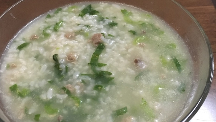 芥菜瘦肉粥