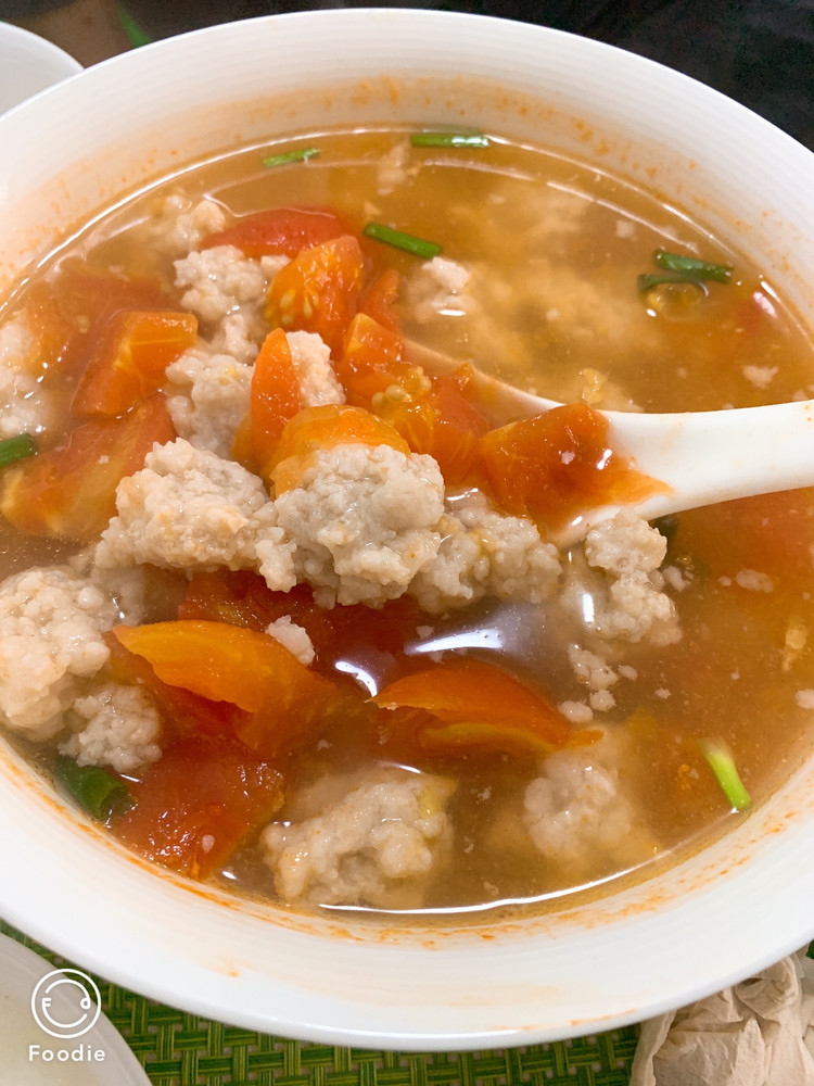 番茄圆子汤的做法