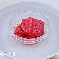 #安佳佳倍容易圣诞季#草莓季新品！粉色草莓梦龙慕斯~的做法图解1