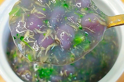 紫薯疙瘩汤 8+宝宝辅食