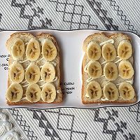 烤香蕉开放三明治（零厨艺早餐）的做法图解3