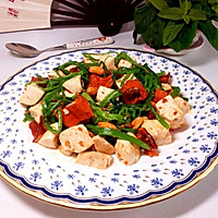 翠椒豆腐的做法图解7