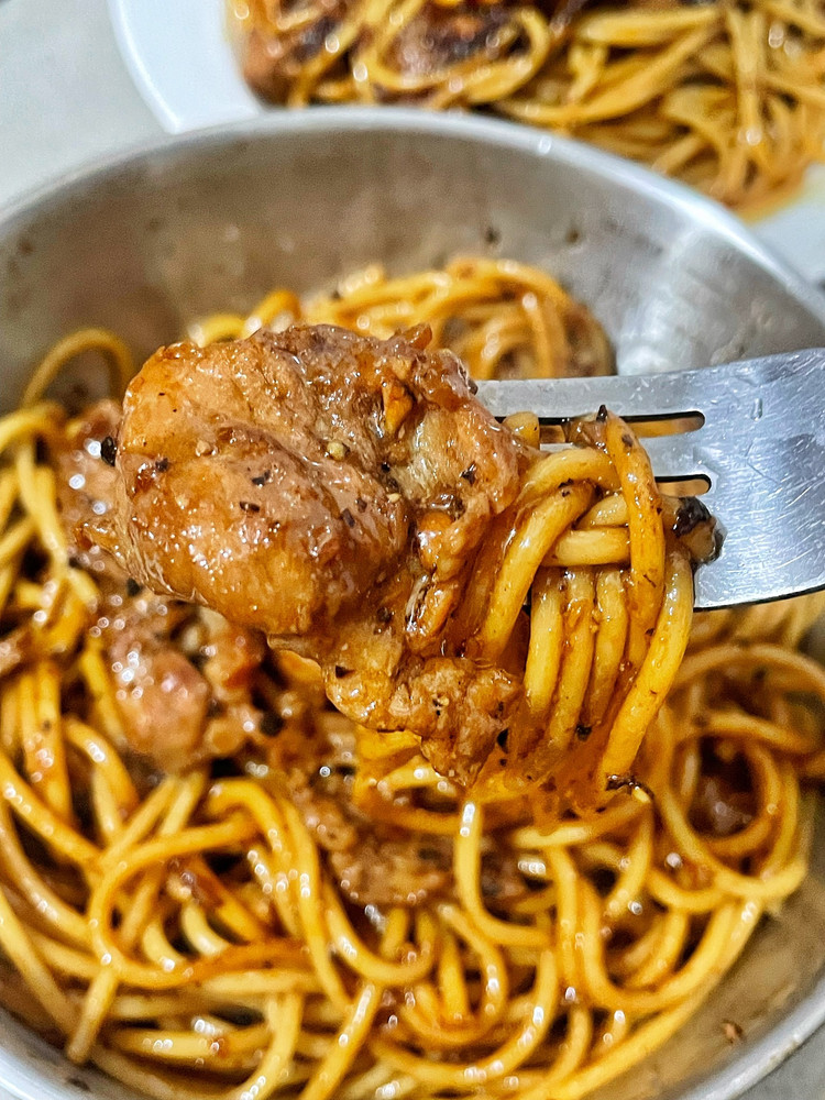 黑椒牛肉意面（简易版）的做法