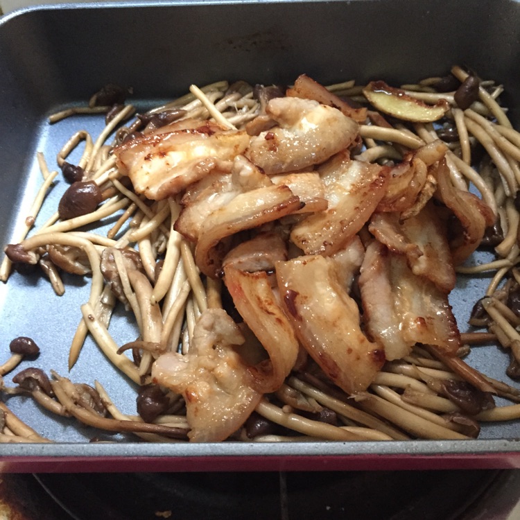 五花肉茶树菇的做法图解5