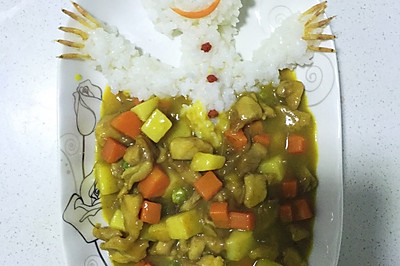 咖喱鸡米饭