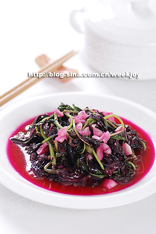 蒜炒紫苋菜的做法