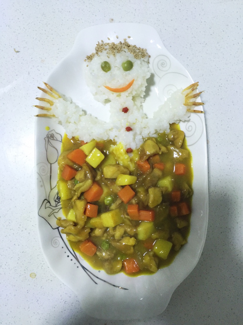咖喱鸡米饭