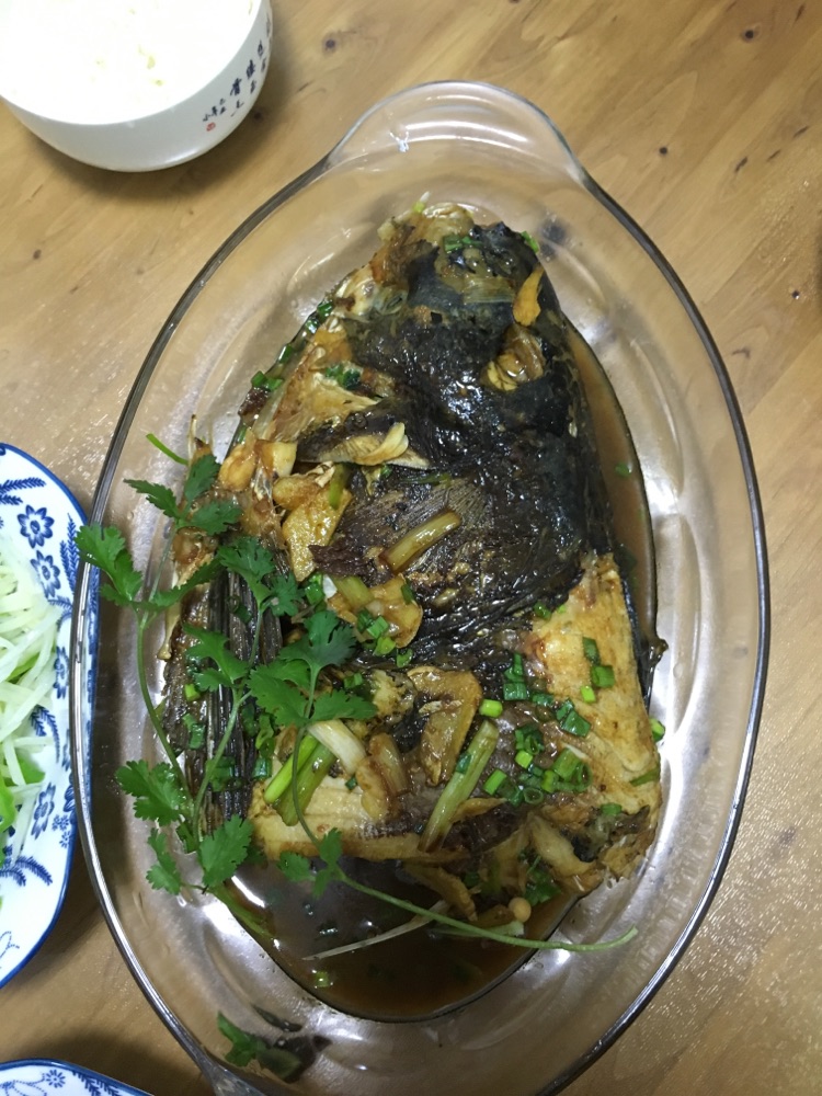 家常鱼头的做法图解6