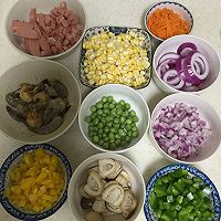 蔬菜披萨/海鲜披萨的做法图解2