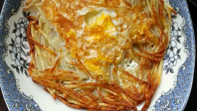 香煎土豆丝饼（有蛋）