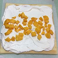 心形彩绘芒果蛋糕卷的做法图解33