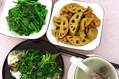 夏天老火靓汤——绿豆薏米莲藕骨头汤