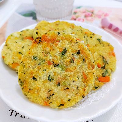 雪鱼蔬菜饼