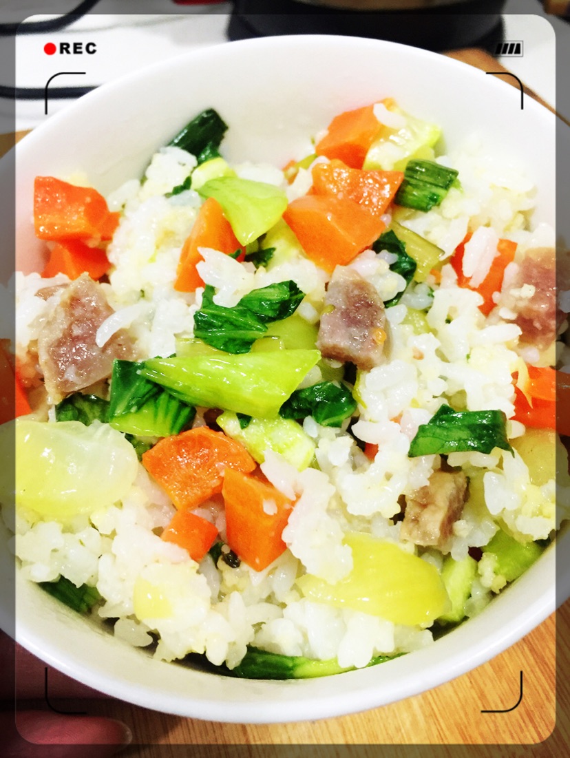 香肠菜饭的做法图解7