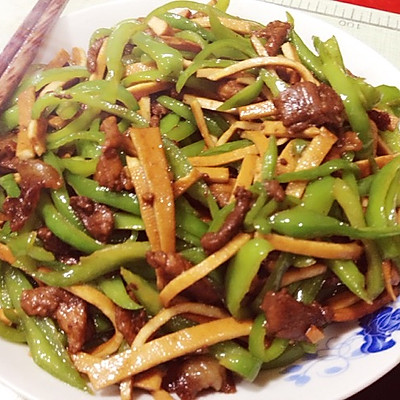 青椒豆干肉丝