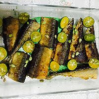 柠檬汁秋刀鱼的做法图解4