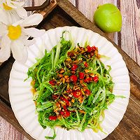 #最是家乡味 冬至大如年#万能蘸料拌苦菊的做法图解4