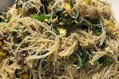 菜心炒粉干