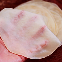 #春季减肥，边吃边瘦#肉丝绿豆芽春饼～饺子皮版的做法图解5