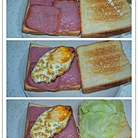 孕妇的豪华早餐---火腿鸡蛋三明治的做法图解5