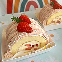 草莓蛋糕卷的做法图解2