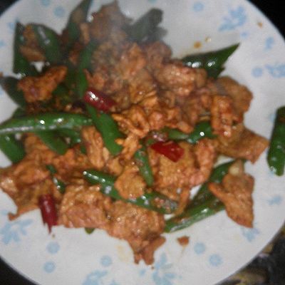 杭椒炒肉片