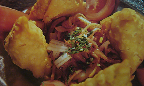 印度炸咖喱角配牛肉沙拉的做法