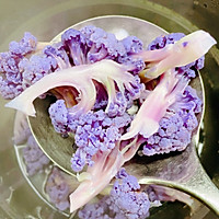 #李锦记X豆果 夏日轻食美味榜#凉拌紫花椰菜的做法图解4