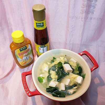 鸡汁菠菜豆腐汤