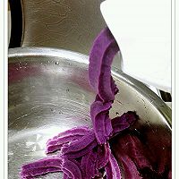 椰香紫薯糕的做法图解3