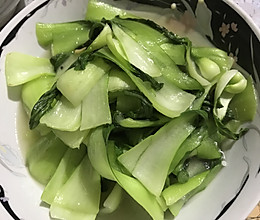 素炒油菜的做法