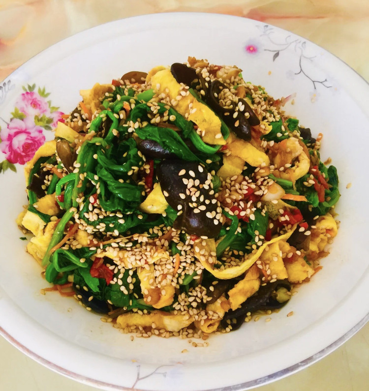 多元营养美食-凉拌菠菜的做法
