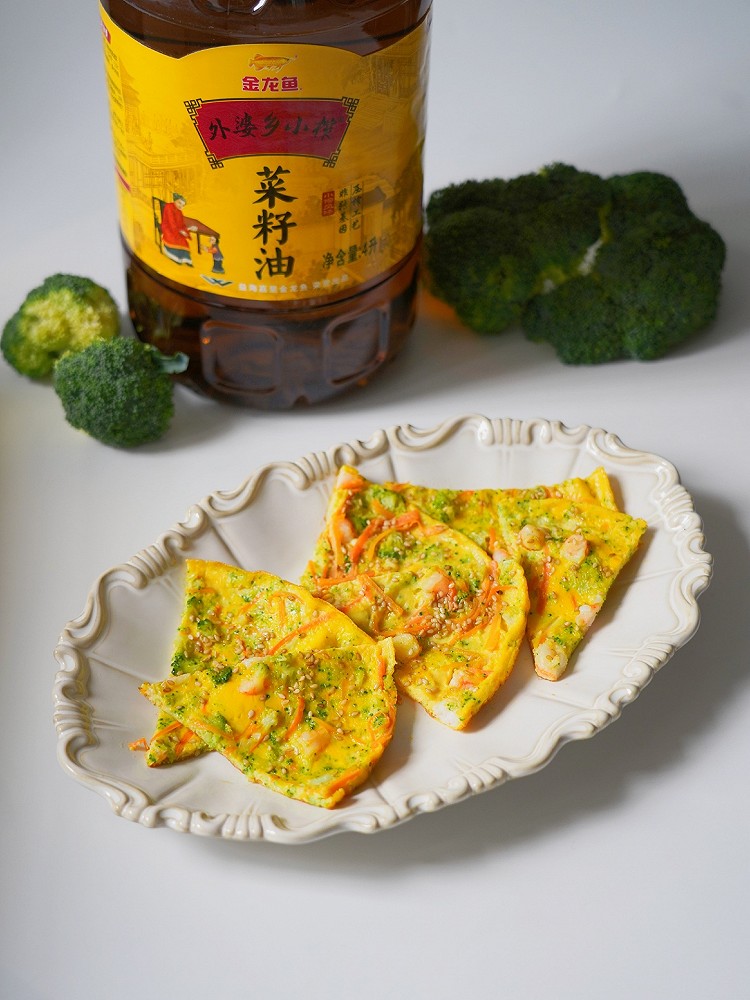 虾仁蔬菜蛋饼的做法