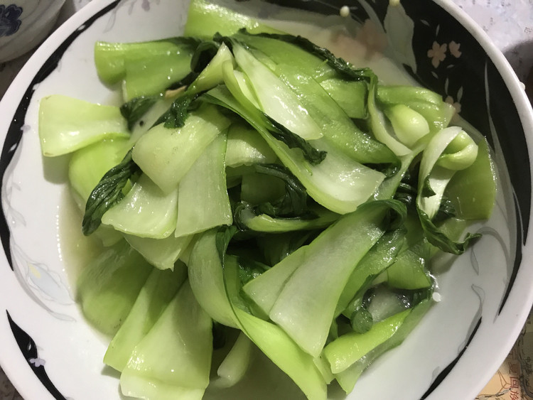 素炒油菜的做法
