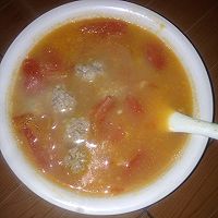 肉圆西红柿汤的做法图解4