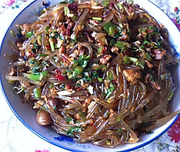 蚂蚁上树（肉末粉条）的做法