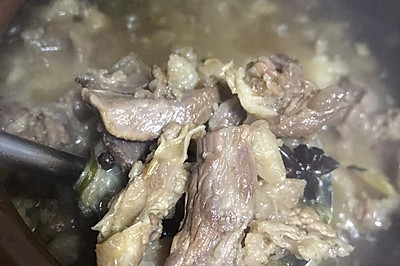 香喷喷热腾腾的炖牛腩 牛腩煲